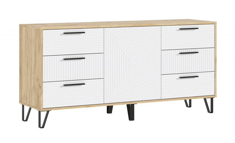 Комод Флэш 1500 Браш Вайт