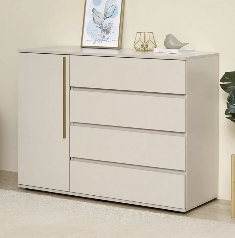 Комод Норд 1 дверь 4 ящика кашемир