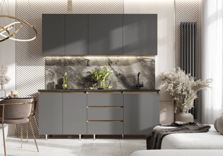 Кухня Челси 2 метра графит