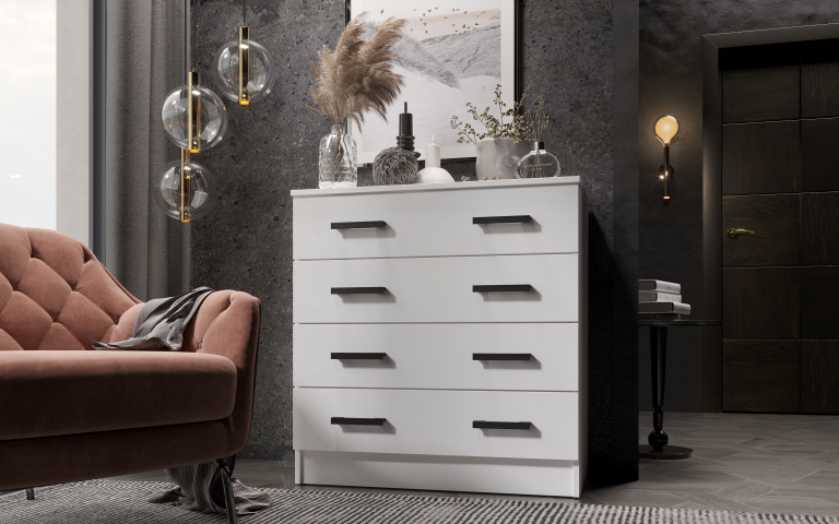 Комод К800 Белый гладкий